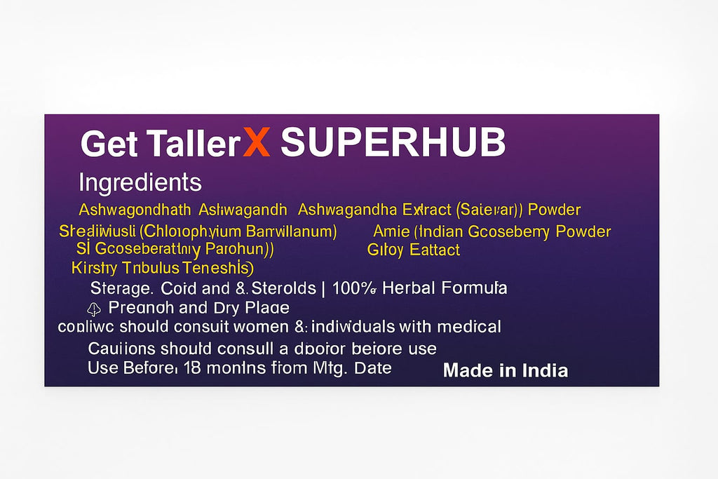 GetTallerX Superhub ☘️ Ayurvedic Height Growth Powder